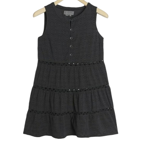 Anthropologie Ismene Tiered Tunic in Black Size XS - Picture 1 of 14